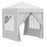 2 x2m Pop Up Gazebo Canopy Party Tent Wedding Awning W/ free Carrying Case White + Removable 2 Walls 2 Windows-White