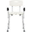 Adjustable Shower Chair, Shower Seat, Portable Medical Stool with Adjustable Back and Armrest for Mobility