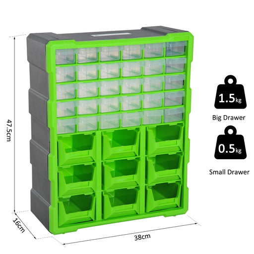 39 Drawer Plastic Parts Storage