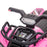 Kids Ride-on Four Wheeler ATV Car with Real Working Headlights, 6V Battery Powered Motorcycle for 18-36 Months, Pink