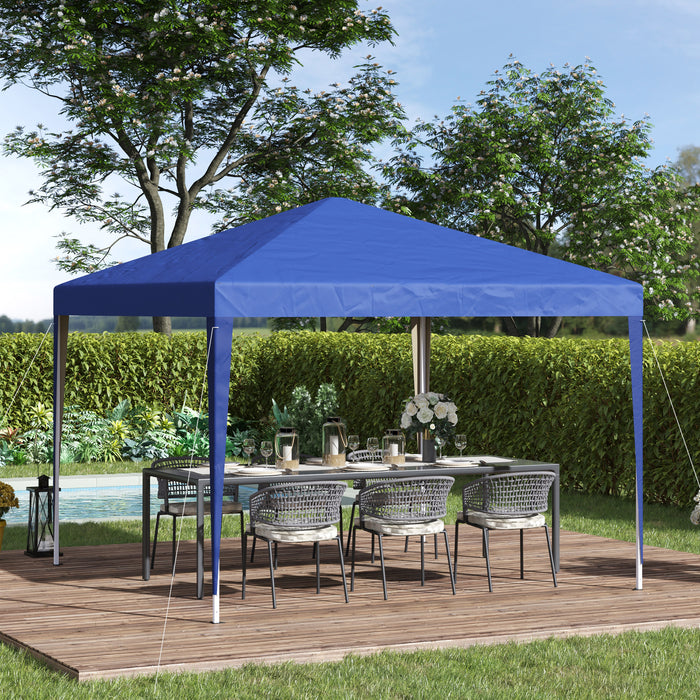 3 x 3M Garden Pop Up Gazebo Marquee Party Tent Wedding Canopy (Blue) + Carrying Bag