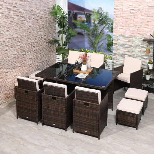 Resin Rattan Dining Set