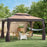 3 x 4m Garden Metal Gazebo Marquee Patio Party Tent Canopy Shelter with Sidewalls Pavilion New