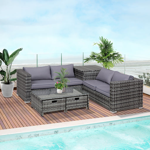 Rattan Sofa Set