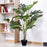 150cm(5ft)  Artificial Palm Tree Decorative Indoor Faux Green Plant w/Leaves Home Décor Tropical Potted Home Office