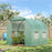 Walk-In Greenhouse Reinforced Polytunnel Greenhouse Garden Plants Grow Waterproof Cover Galvanised Base w/ Slide Door, 2.5 x 2 m