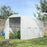 Polytunnel Steel Frame Greenhouse Walk-in Greenhouse 3.5 L x 2 W x 2H m-White