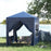 2x2m Garden Pop Up Gazebo Marquee Party Tent Wedding Awning Canopy W/ free Carrying Case + Removable 2 Walls 2 Windows-Blue