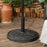 Outsunny 18kg Resin Garden Parasol Base, Round Outdoor Market Umbrella Stand Weight for Poles ¬Ç38mm & 48mm, Bronze