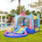 Play Bounce Castle Inflatable Trampoline Slide Pool Octopus Design 3.8 x 2 x 1.8m