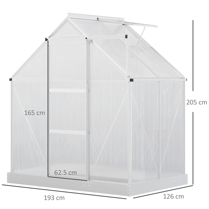 6 x 6FT Clear Greenhouse