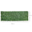 Artificial Leaf Hedge Screen for Garden Outdoor Indoor Decor, 3M x 1M Dark Green