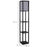 Shelf Floor Lamp Modern Standing Lamp for Living Room Light with 4-tier Open Shelves Large Storage Display