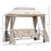 Swing Bench -3-IN-1 DESIGN: Dual use design to convert from a 3 seater garden swing to a single garden swing bed