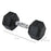 Set of 2 10kg Rubber Dumbbells