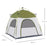 4 Person Automatic Camping Tent, Outdoor Pop Up Tent, Portable Backpacking Dome Shelter, Green