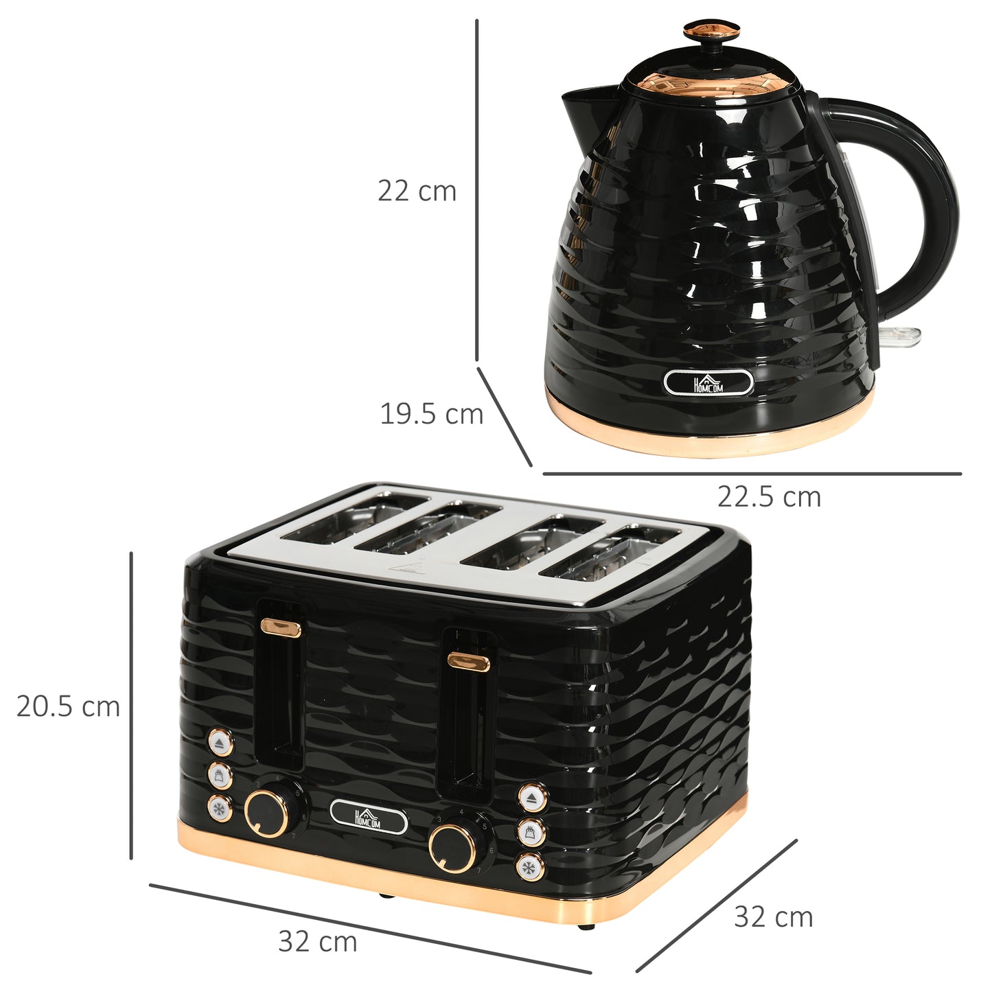 Kettle and Toaster Set