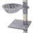 Cat Tree for Indoor Cats Kitten Scratching Post Scratch Scratcher Climb Activity Center Play House Pet Furniture 125cm (Grey)