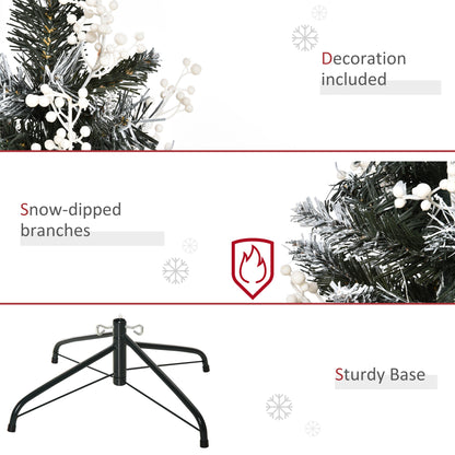 4ft Snow-Tipped Artificial Christmas Tree with White Berries