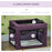 69cm Pet Carrier, Cat Carrier Cat Bag, Pet Travel Bag w/ Cushion, Carry Bag, for Miniature and Small Dogs - Purple