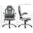 Office / Gaming Swivel Chair with 90¬¨¬®‚Äö√†√ª Flip-up Armrest, Adjustable Height and Rolling Wheels, Grey