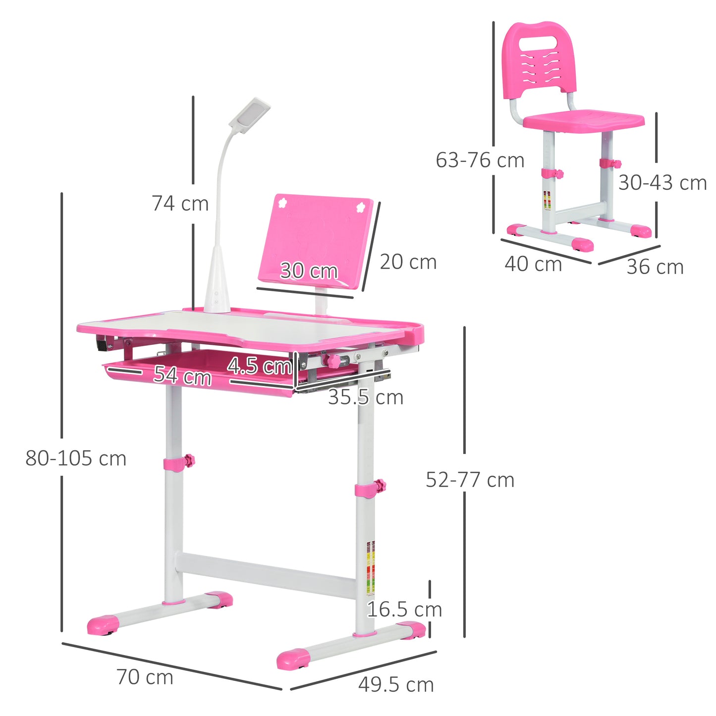 Children''s Study Table And Chair Set