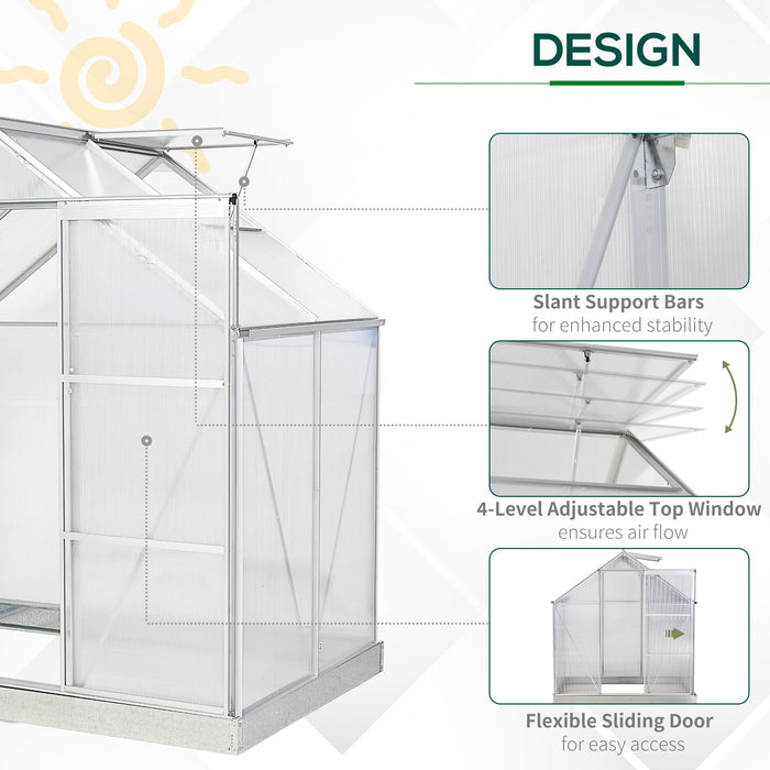 6 x 6FT Clear Greenhouse