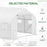 4.5 x 3 x 2m Walk-In Greenhouse Polytunnel Greenhouse Garden Hot House with Steel Frame, Roll Up Door and Windows, White