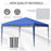 3 x 3M Garden Pop Up Gazebo Marquee Party Tent Wedding Canopy (Blue) + Carrying Bag