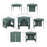 Pop Up Gazebo Canopy, size (2 x 2m)-Green