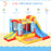 Kids Bounce Castle House Inflatable Trampoline Slide Water Pool 3 in 1 with Blower for Kids Age 3-10 Rocket Design 3.3 x 2.65 x 1.85m