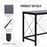 Corner Gaming Desk L-Shape Computer PC Workstation Home Office Three Worktop Writing Table 76x150cm Black