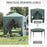 Pop Up Gazebo Canopy, size (2 x 2m)-Green