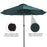 4.6m Garden Parasol Double-Sided Sun Umbrella Patio Market Shelter Canopy Shade Outdoor Green