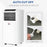 Mobile Air Conditioner White W/ Remote Control Cooling Dehumidifying Ventilating - 780W