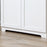 172cm Wooden Storage Cabinet Cupboard With 2 Doors 4 Shelves White Pantry Closet