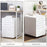 Fully Assembled 3-Drawer Mobile File Cabinet Lockable All-Metal Rolling Vertical File Cabinet White