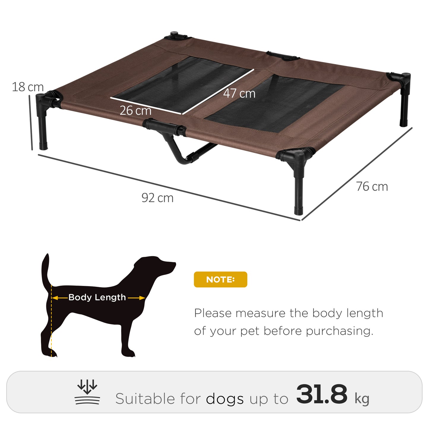 Elevated Dog Bed