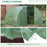 4 x 3 x 2 m Walk-In Greenhouse Reinforced Polytunnel Greenhouse with Metal Hinged Door, Steel Frame and Mesh Windows, Green