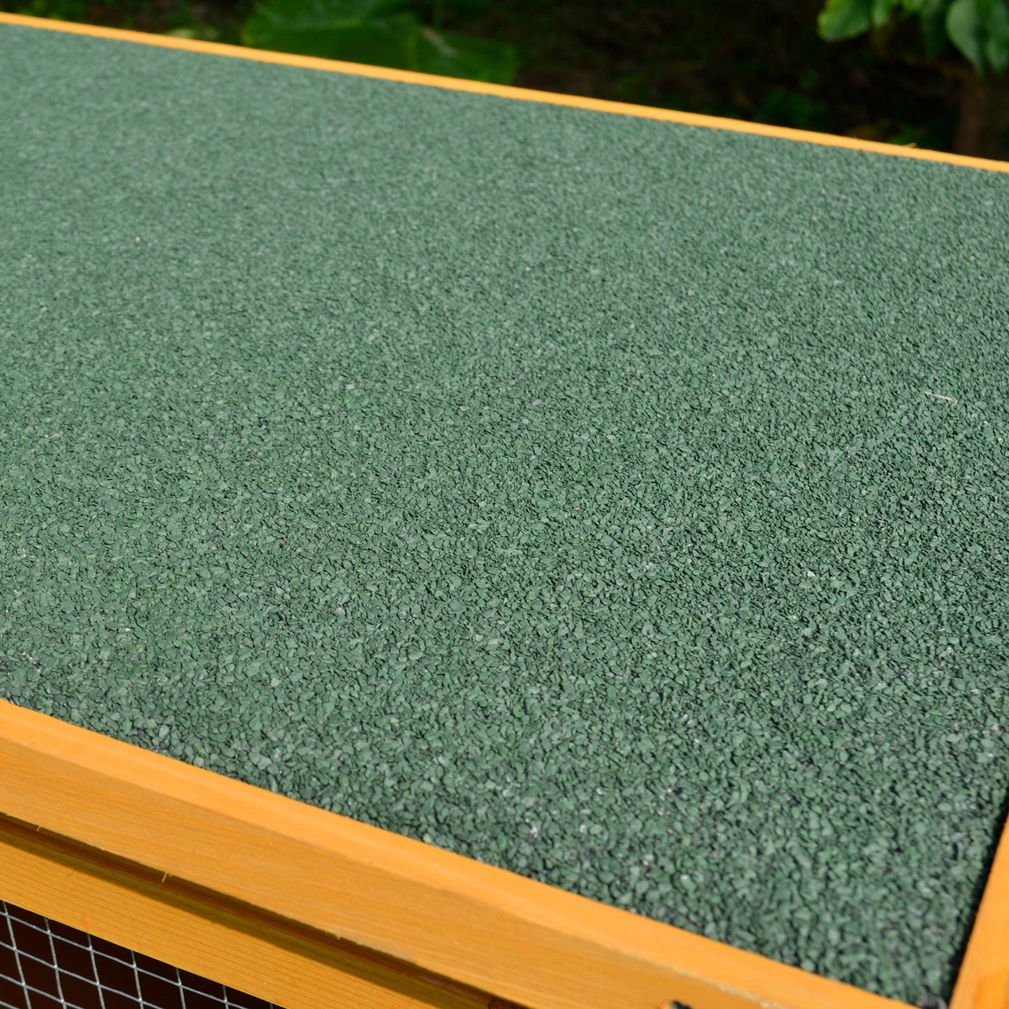 Wooden Rabbit Hutch Bunny Cage with Openable Waterproof Roof, No Leak Tray Sturdy Fir Wood Build for Indoor/Outdoor