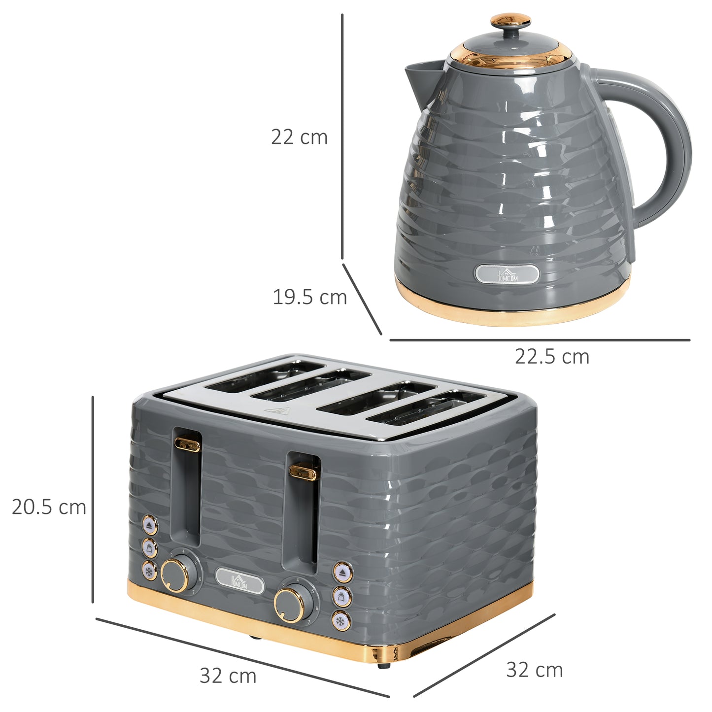 Kettle and Toaster Set