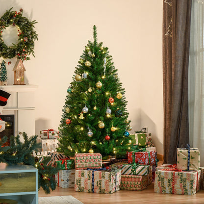 5ft Pre-Lit Artificial Christmas Tree with 150 Warm White LEDs