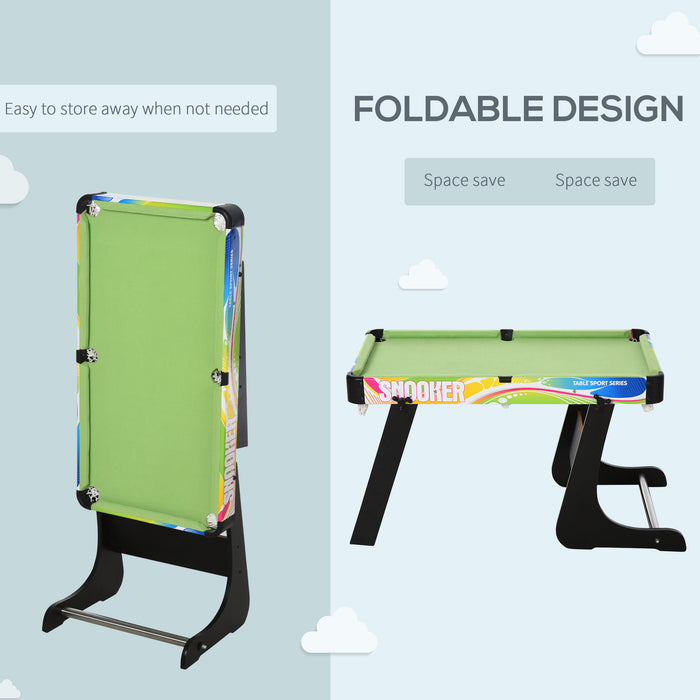 Folding Multi Gaming Table 4 in 1 Hockey, Football Table, Table Tennis, Billiards For Play Fun