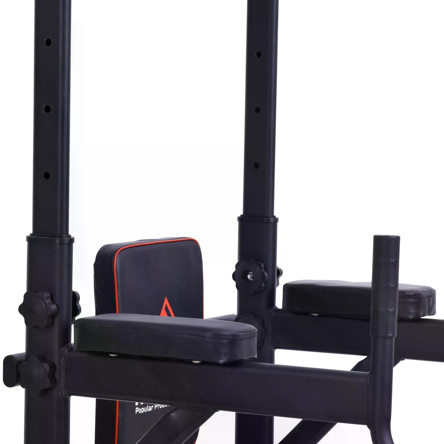 Multifunction Power Tower Home Workout Dip Station w/ Sit-up Bench Push-up Bars and Tension Ropes Fitness Equipment Gym Training