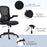 Mesh Home Office Chair Swivel Task Computer Chair w/ Lumbar Support, Arm, Black