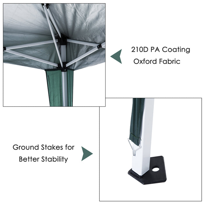 Outsunny Slant Leg Pop Up Gazebo with Carry Bag, Height Adjustable Party Tent Instant Event Shelter for Garden, Patio, ( 3 M √¢¬Ä¬ö√É¬†√É¬∂√¢¬à¬ö√¢¬â¬• 3 M Base / 2.5 M √¢¬Ä¬ö√É¬†√É¬∂√¢¬à¬ö√¢¬â¬• 2.5 M Top, Green)