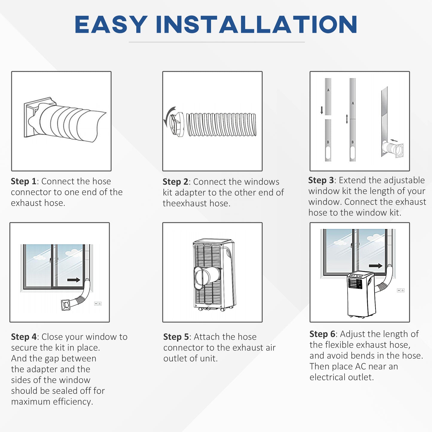 Mobile Air Conditioner White W/ Remote Control Cooling Dehumidifying Ventilating - 780W