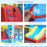 Kids Bounce Castle House Inflatable Trampoline Slide Water Pool 3 in 1 with Blower for Kids Age 3-10 Rocket Design 3.3 x 2.65 x 1.85m