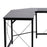 Corner Gaming Desk L-Shape Computer PC Workstation Home Office Three Worktop Writing Table 76x150cm Black