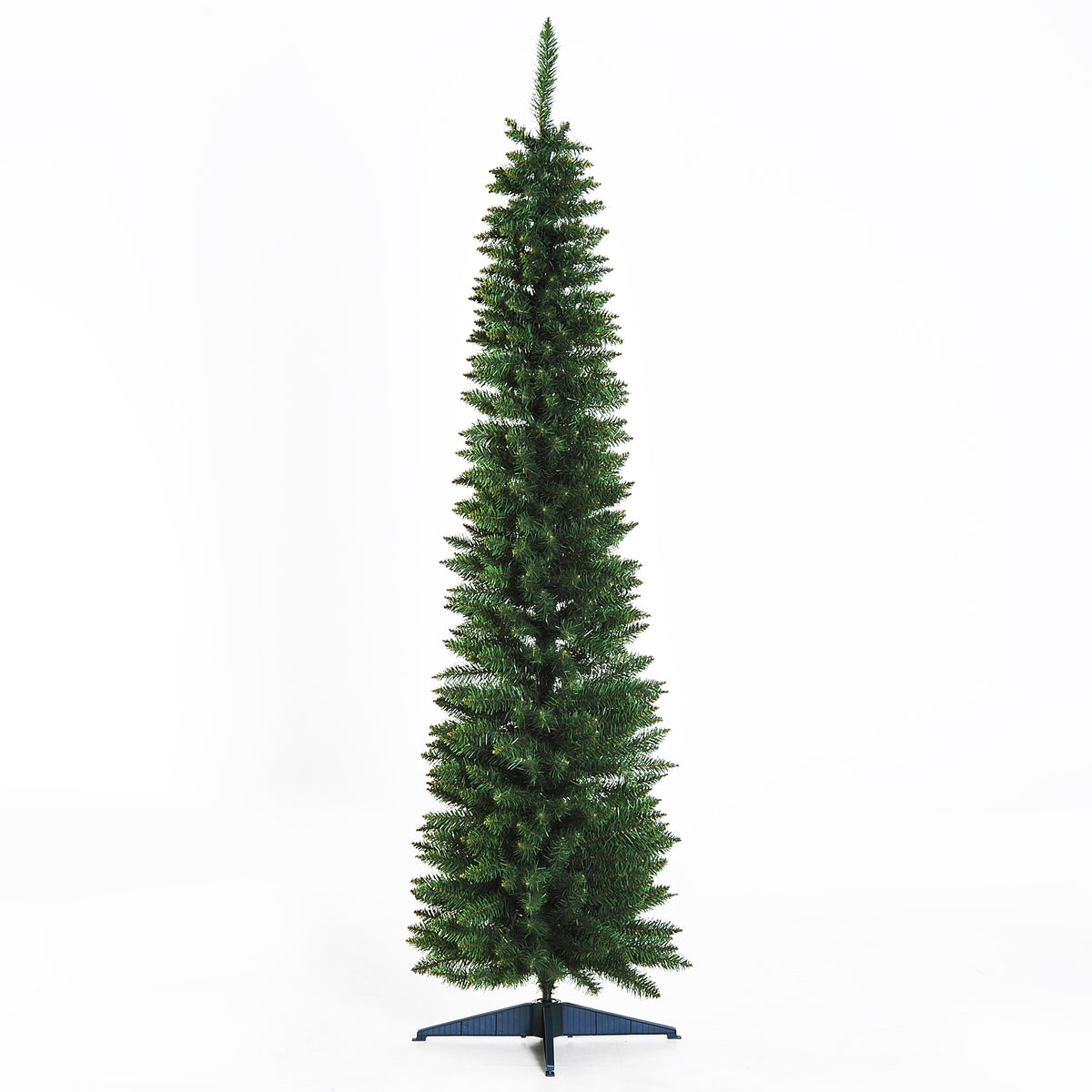 6ft Green Slim Artificial Christmas Tree with 390 Tips & Stand